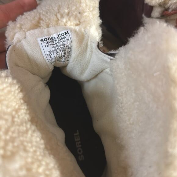SOREL Joan of Arctic Wedge II Shearling Ankle Boot Size 9 - Picture 7 of 7